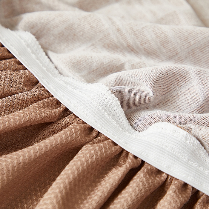 91家纺网 家纺一手货源 找家纺 丝绮鹿 2025新款极简裙摆款椅套 极简-咖