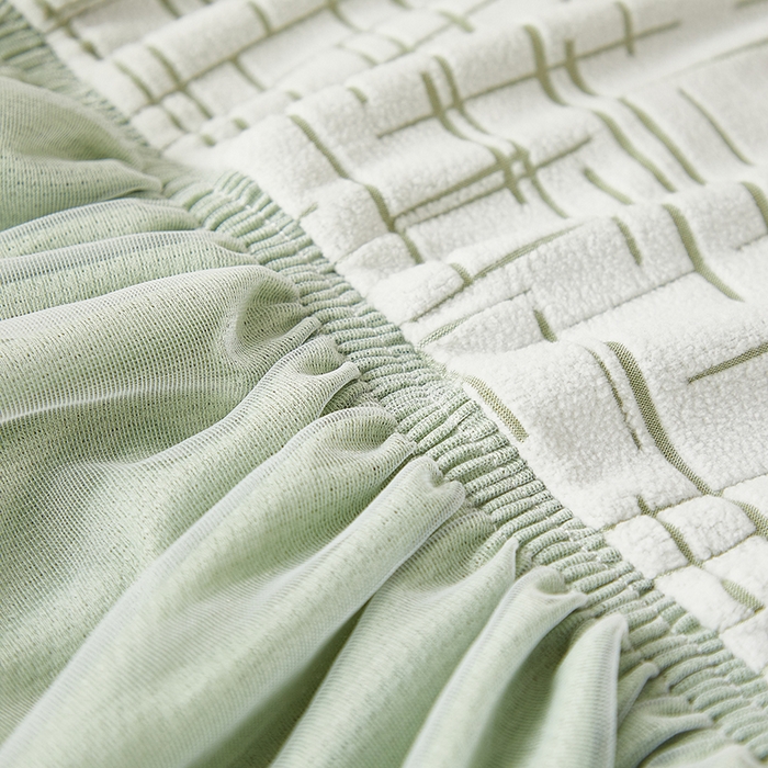 91家纺网 家纺一手货源 找家纺 丝绮鹿 2025新款极简裙摆款椅套 极简-绿