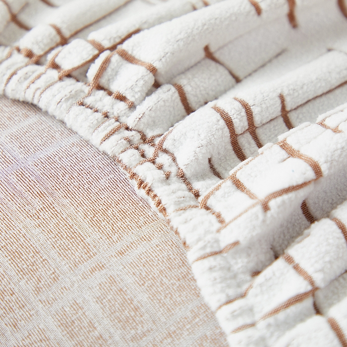 91家纺网 家纺一手货源 找家纺 丝绮鹿 2025新款极简松紧款椅套 极简-咖