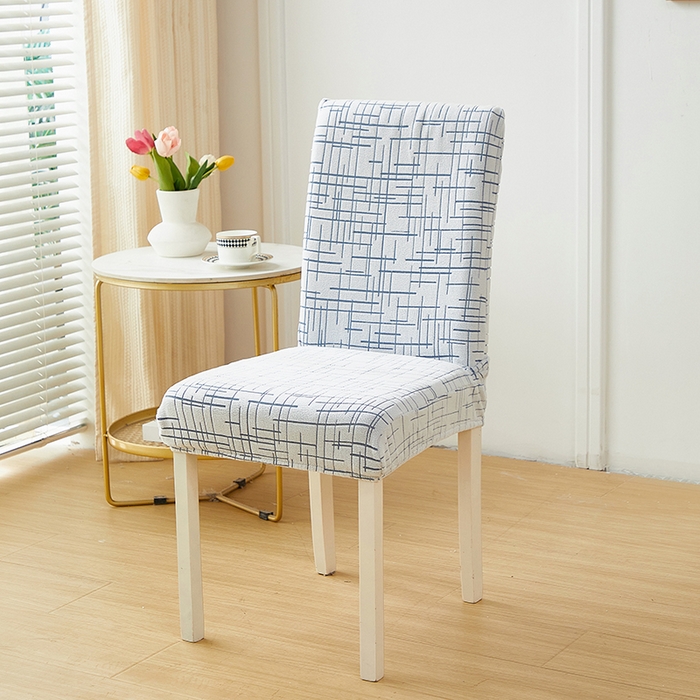 91家纺网 家纺一手货源 找家纺 丝绮鹿 2025新款极简松紧款椅套 极简-蓝