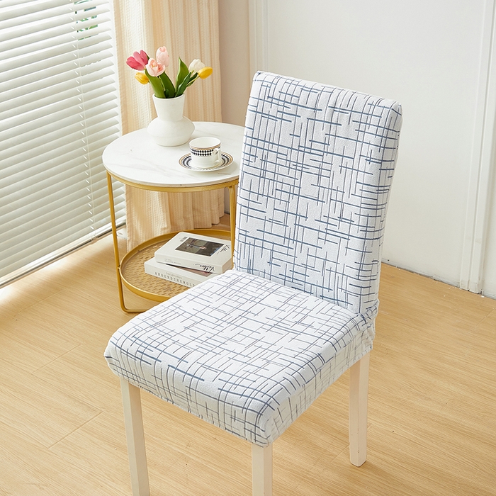 91家纺网 家纺一手货源 找家纺 丝绮鹿 2025新款极简松紧款椅套 极简-蓝