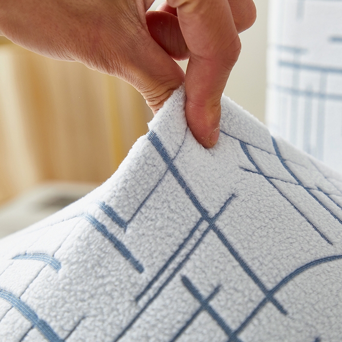 91家纺网 家纺一手货源 找家纺 丝绮鹿 2025新款极简松紧款椅套 极简-蓝