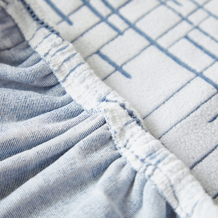 91家纺网 家纺一手货源 找家纺 丝绮鹿 2025新款极简松紧款椅套 极简-蓝