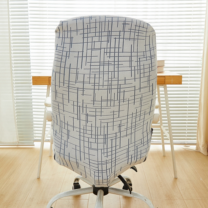 91家纺网 家纺一手货源 找家纺 丝绮鹿 2025新款极简拉链款办公电脑椅套 极简-蓝