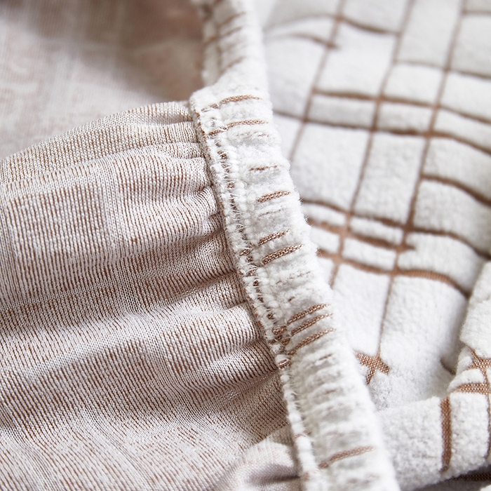 91家纺网 家纺一手货源 找家纺 丝绮鹿 2025新款极简高扶手椅套 极简-咖