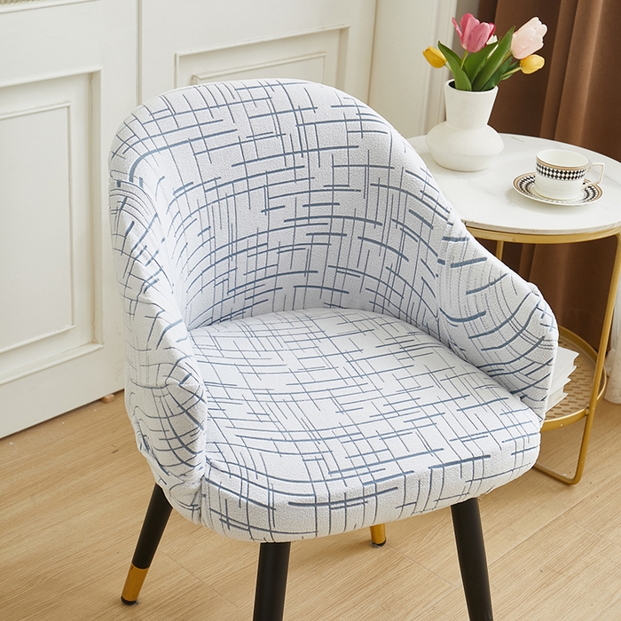 91家纺网 家纺一手货源 找家纺 丝绮鹿 2025新款极简高扶手椅套 极简-蓝