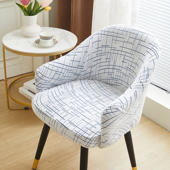 91家纺网 家纺一手货源 找家纺 丝绮鹿 2025新款极简高扶手椅套 极简-蓝