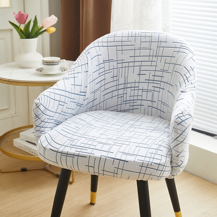 91家纺网 家纺一手货源 找家纺 丝绮鹿 2025新款极简高扶手椅套 极简-蓝