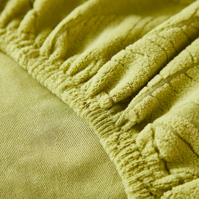 91家纺网 家纺一手货源 找家纺 丝绮鹿 2025新款富贵叶松紧款椅套 富贵叶-橄榄绿