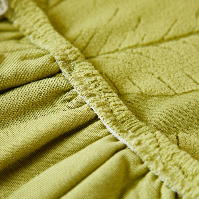 91家纺网 家纺一手货源 找家纺 丝绮鹿 2025新款富贵叶松紧款椅套 富贵叶-橄榄绿