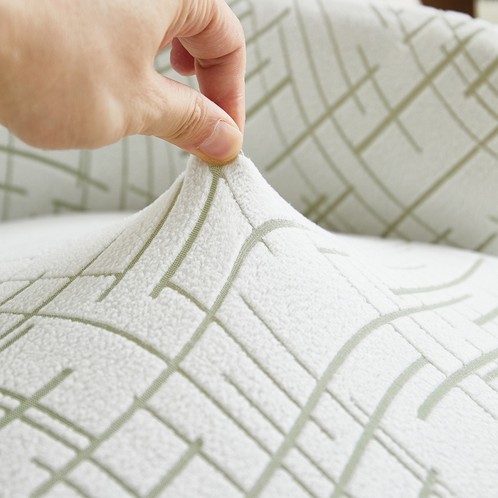 91家纺网 家纺一手货源 找家纺 丝绮鹿 2025新款极简高扶手椅套 极简-绿