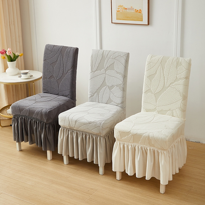 91家纺网 家纺一手货源 找家纺 （总）丝绮鹿 2025新款富贵叶裙摆款椅套