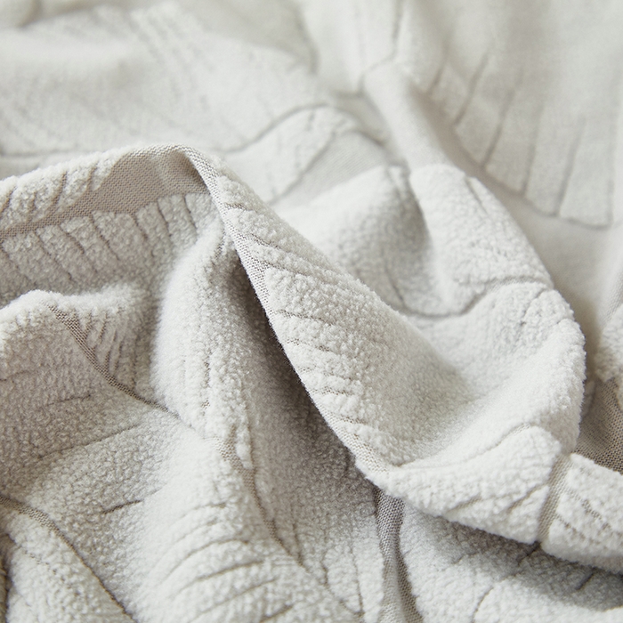 91家纺网 家纺一手货源 找家纺 丝绮鹿 2025新款富贵叶松紧款椅套 富贵叶-浅灰