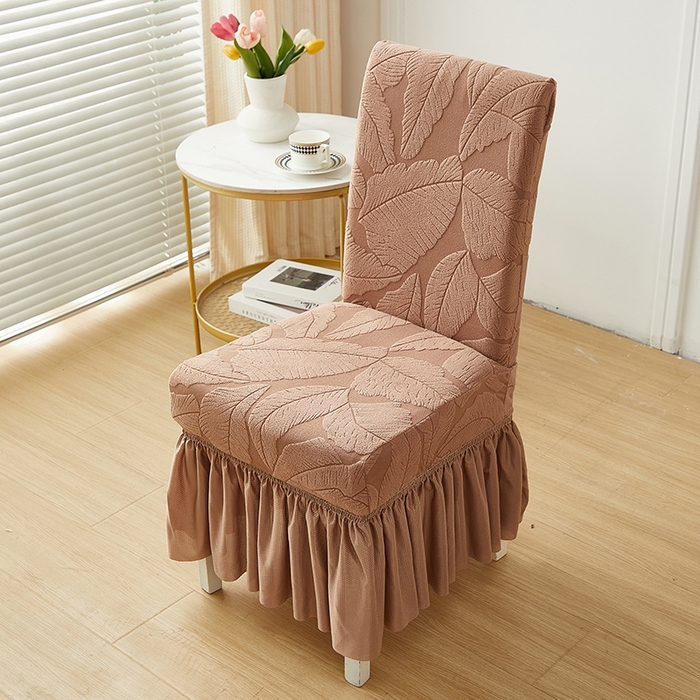 91家纺网 家纺一手货源 找家纺 （总）丝绮鹿 2025新款富贵叶裙摆款椅套