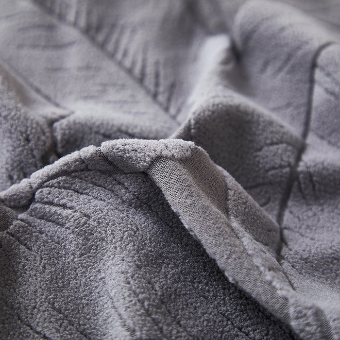 91家纺网 家纺一手货源 找家纺 丝绮鹿 2025新款富贵叶松紧款椅套 富贵叶-深灰