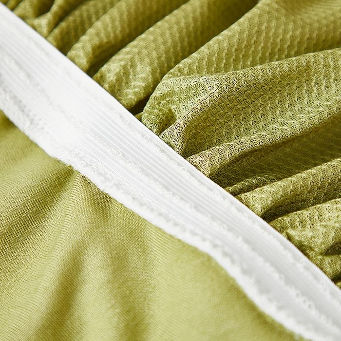 91家纺网 家纺一手货源 找家纺 丝绮鹿 2025新款富贵叶裙摆款椅套 富贵叶-橄榄绿