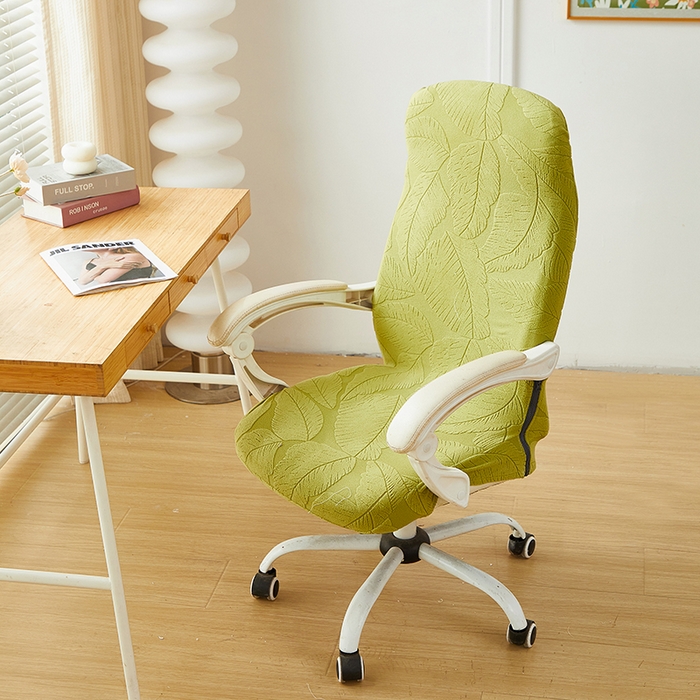 91家纺网 家纺一手货源 找家纺 （总）丝绮鹿 2025新款富贵叶拉链款办公电脑椅套