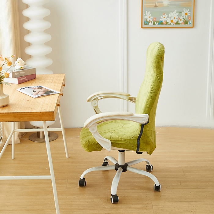 91家纺网 家纺一手货源 找家纺 （总）丝绮鹿 2025新款富贵叶拉链款办公电脑椅套