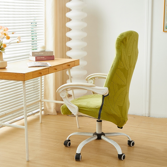 91家纺网 家纺一手货源 找家纺 （总）丝绮鹿 2025新款富贵叶拉链款办公电脑椅套