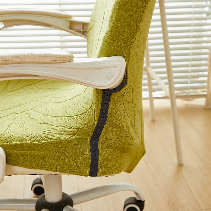 91家纺网 家纺一手货源 找家纺 （总）丝绮鹿 2025新款富贵叶拉链款办公电脑椅套