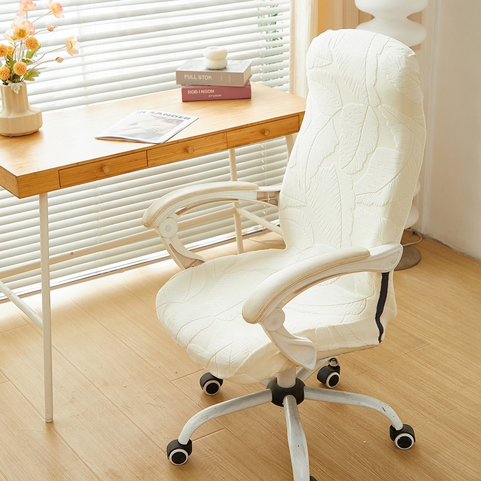 91家纺网 家纺一手货源 找家纺 （总）丝绮鹿 2025新款富贵叶拉链款办公电脑椅套