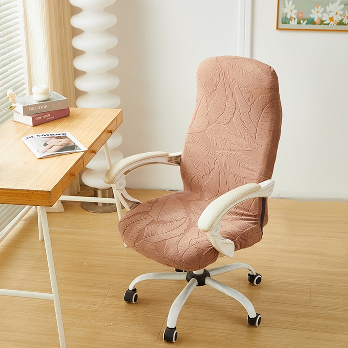 91家纺网 家纺一手货源 找家纺 （总）丝绮鹿 2025新款富贵叶拉链款办公电脑椅套