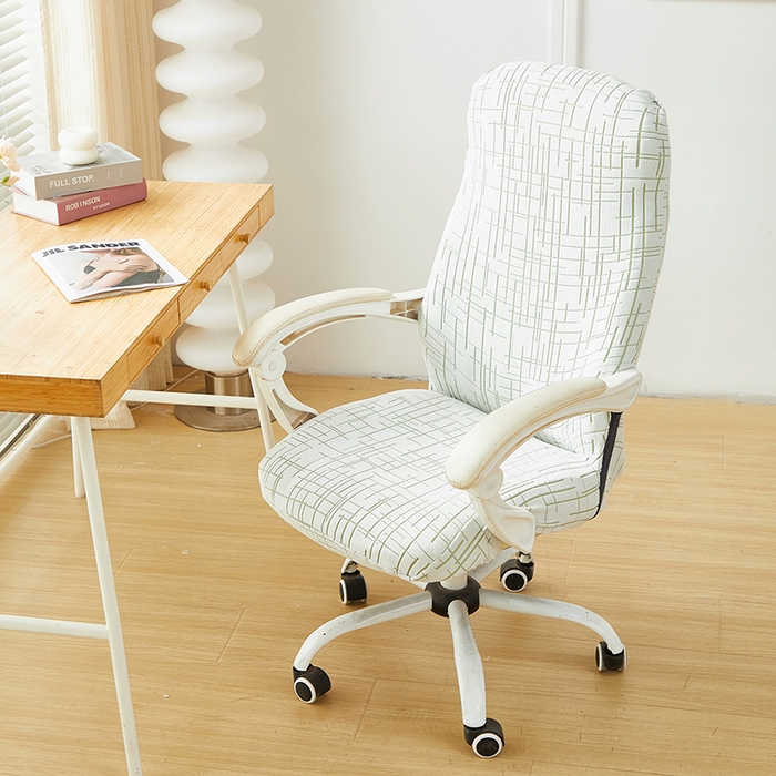 丝绮鹿 2025新款极简拉链款办公电脑椅套 极简-绿