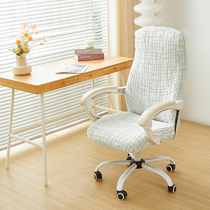 91家纺网 家纺一手货源 找家纺 丝绮鹿 2025新款极简拉链款办公电脑椅套 极简-绿