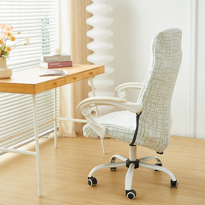 91家纺网 家纺一手货源 找家纺 丝绮鹿 2025新款极简拉链款办公电脑椅套 极简-绿