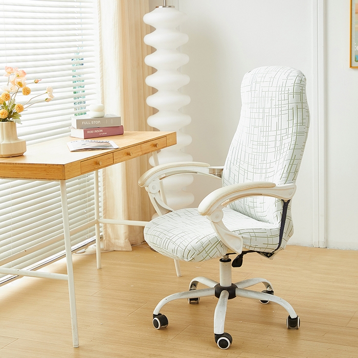 91家纺网 家纺一手货源 找家纺 丝绮鹿 2025新款极简拉链款办公电脑椅套 极简-绿