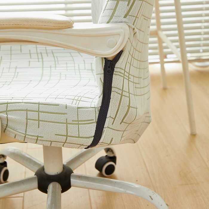 91家纺网 家纺一手货源 找家纺 丝绮鹿 2025新款极简拉链款办公电脑椅套 极简-绿