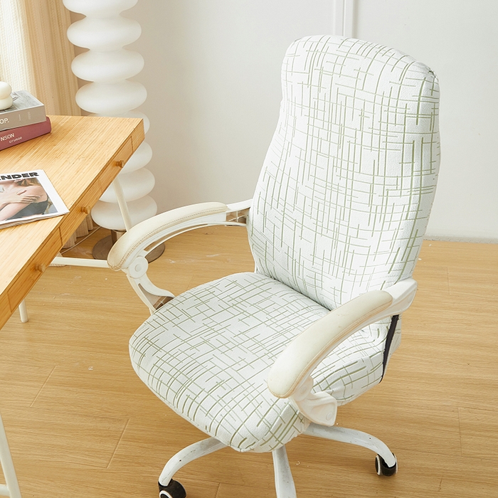 91家纺网 家纺一手货源 找家纺 丝绮鹿 2025新款极简拉链款办公电脑椅套 极简-绿