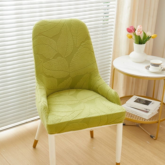 91家纺网 家纺一手货源 找家纺 丝绮鹿 2025新款富贵叶小扶手椅套 富贵叶-橄榄绿