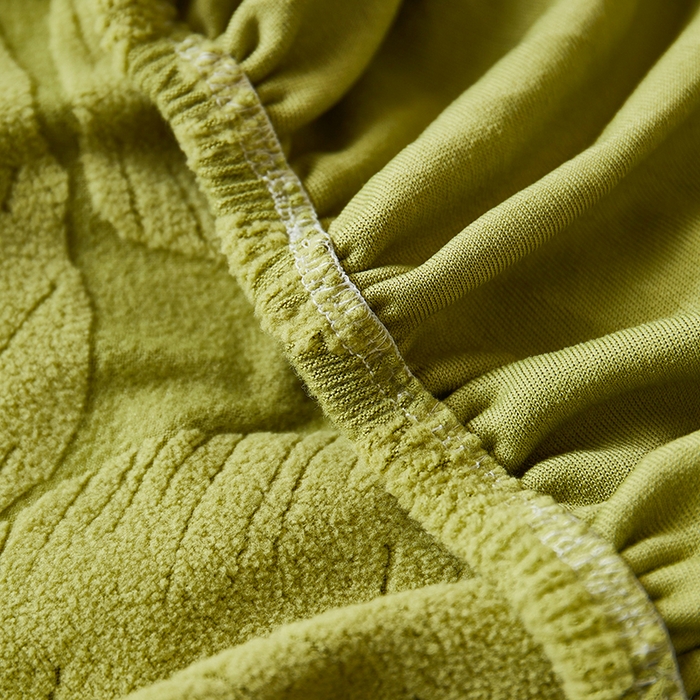 91家纺网 家纺一手货源 找家纺 丝绮鹿 2025新款富贵叶小扶手椅套 富贵叶-橄榄绿