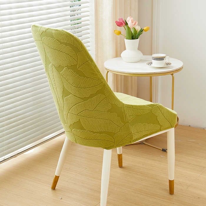 91家纺网 家纺一手货源 找家纺 丝绮鹿 2025新款富贵叶小扶手椅套 富贵叶-橄榄绿
