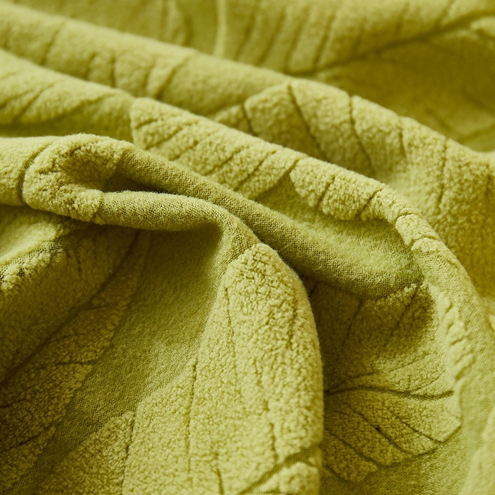 91家纺网 家纺一手货源 找家纺 丝绮鹿 2025新款富贵叶小扶手椅套 富贵叶-橄榄绿