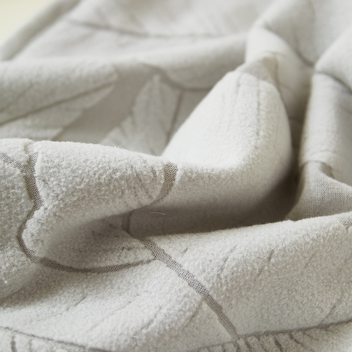 91家纺网 家纺一手货源 找家纺 丝绮鹿 2025新款富贵叶小扶手椅套 富贵叶-浅灰