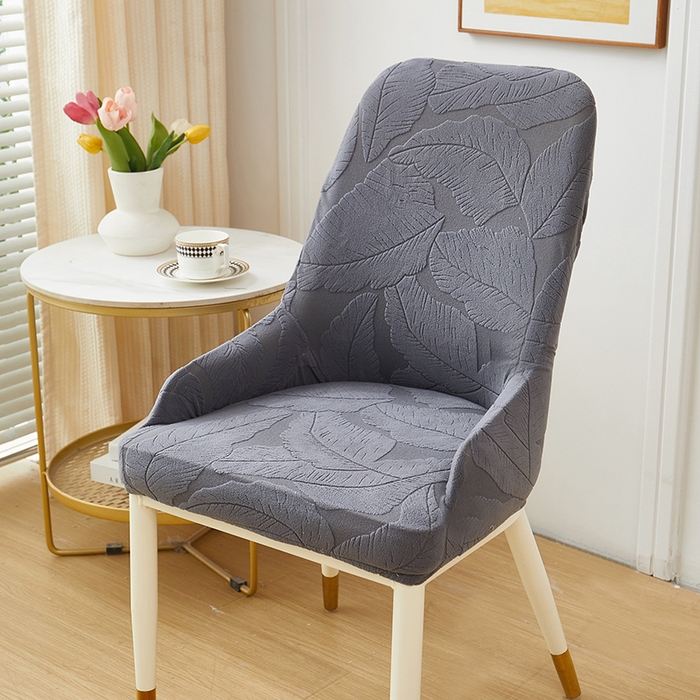 91家纺网 家纺一手货源 找家纺 丝绮鹿 2025新款富贵叶小扶手椅套 富贵叶-深灰