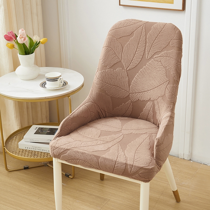 91家纺网 家纺一手货源 找家纺 丝绮鹿 2025新款富贵叶小扶手椅套 富贵叶-时尚咖