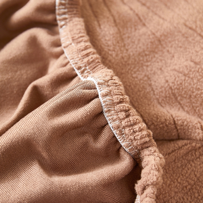 91家纺网 家纺一手货源 找家纺 丝绮鹿 2025新款富贵叶小扶手椅套 富贵叶-时尚咖