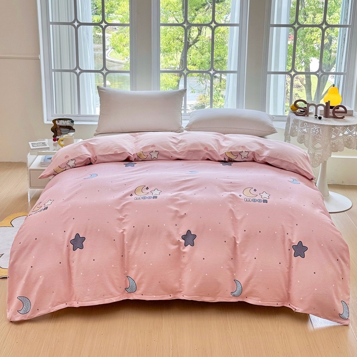 91家纺网 家纺一手货源 找家纺 （总）珂博家纺 2025新款12868全棉纯棉小清新印花系列被套单件单被套-系列二