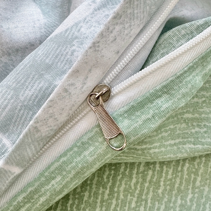 91家纺网 家纺一手货源 找家纺 珂博家纺 2025新款12868全棉纯棉小清新印花四件套学生宿舍三件套-系列二 浮青曳紫