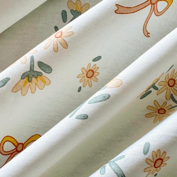 91家纺网 家纺一手货源 找家纺 珂博家纺 2025新款12868全棉纯棉小清新印花四件套学生宿舍三件套-系列二 结系花铃