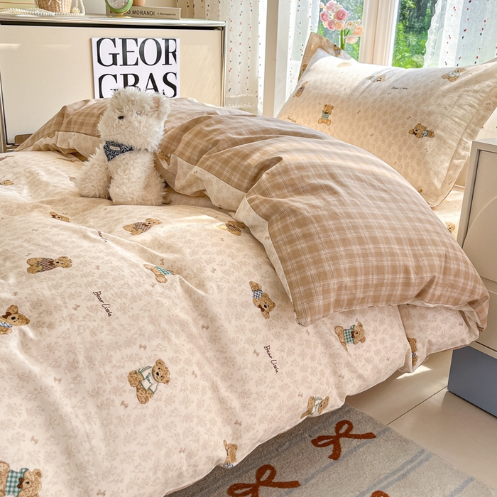 91家纺网 家纺一手货源 找家纺 莱通家纺 2025新款12868学生宿舍三件套 果酱电台