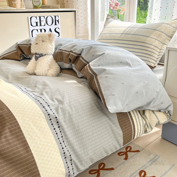 91家纺网 家纺一手货源 找家纺 莱通家纺 2025新款12868学生宿舍三件套 米洛