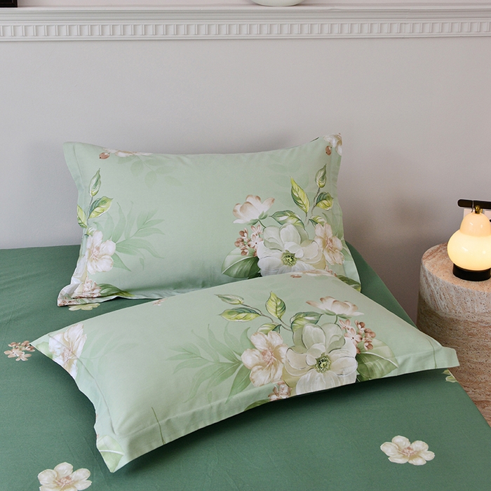 91家纺网 家纺一手货源 找家纺 登登家纺 2025新款全棉床笠四件套系列 素雅-带床笠