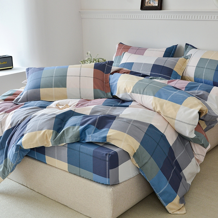 91家纺网 家纺一手货源 找家纺 登登家纺 2025新款全棉床笠四件套系列 经典格调