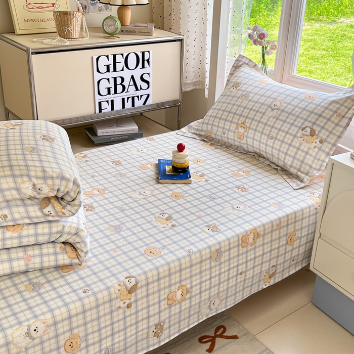 91家纺网 家纺一手货源 找家纺 莱通家纺 2025新款12868学生宿舍三件套 童年趣事