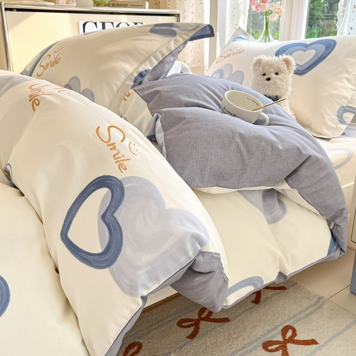 91家纺网 家纺一手货源 找家纺 莱通家纺 2025新款12868学生宿舍三件套 心连心