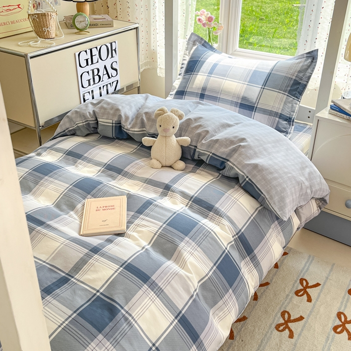 91家纺网 家纺一手货源 找家纺 莱通家纺 2025新款12868学生宿舍三件套 悬浮晶阵